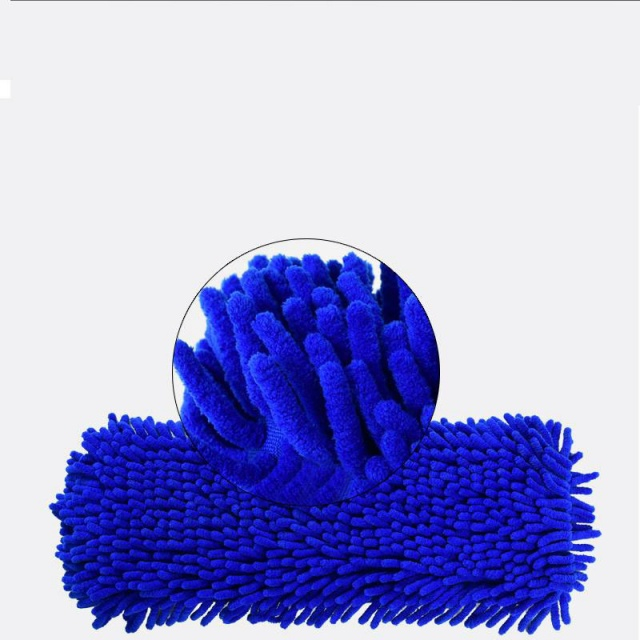 Pa&ntilde;os de repuesto para fregona de chenilla azul de microfibra - JUHAO