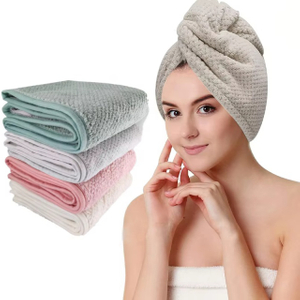 Serviette en Microfibre pour Cheveux Boucl&eacute;s - JUHAO