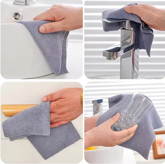 Rolo de toalhas de cozinha de microfibra