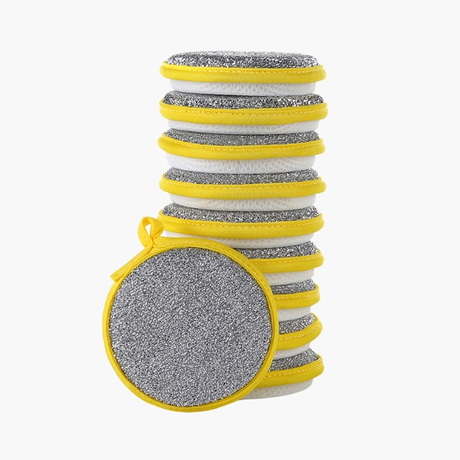 بساط إسفنجة دائري لغسل الأطباق سحري مزدوج الجوانب - JUHAO