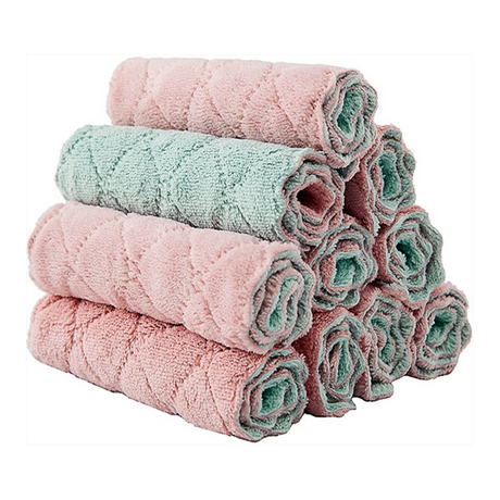 Mikrofiber Mercan Kadife Mutfak Temizleme Bulaşık Bezleri - JUHAO