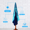  Serviette de plage en microfibre absorbante et anti-sable de haute qualit&eacute;