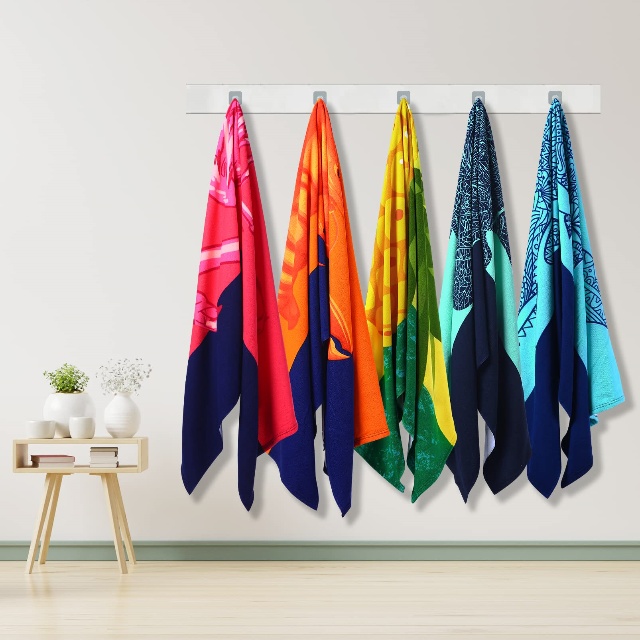  Serviette de plage en microfibre absorbante et anti-sable de haute qualit&eacute;