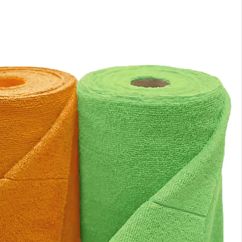 Rolo de toalhas de cozinha de microfibra