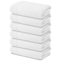 Quick Dry Deluxe Series Bambus-Baumwoll-Hotel-Badetuch in Wei&szlig; – JUHAO