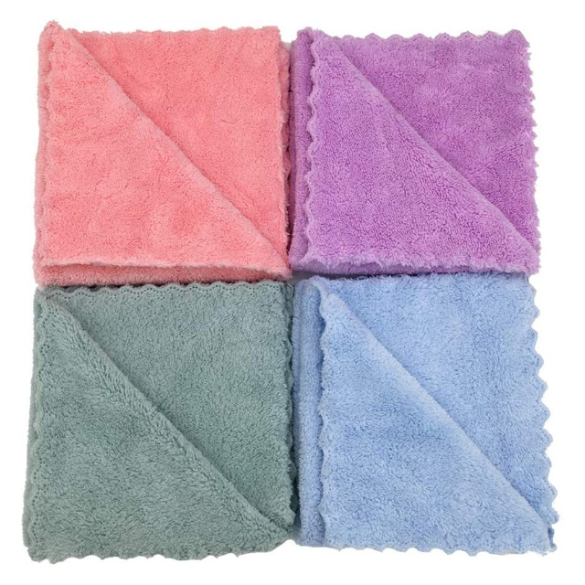 Panni da cucina e tazze molto assorbenti in microfibra di velluto corallo - JUHAO