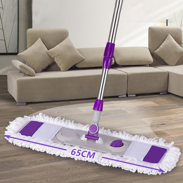 Nettoyage m&eacute;nager Nettoyage industriel Vadrouille violette en microfibre - JUHAO