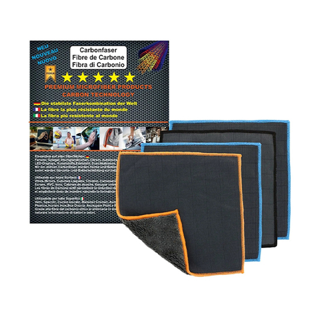 منشفة من ألياف الكربون لتنظيف الزجاج