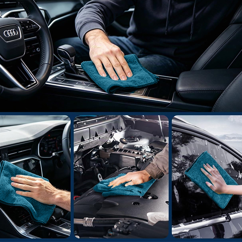 Asciugamano per auto in microfibra 14'x 14'.